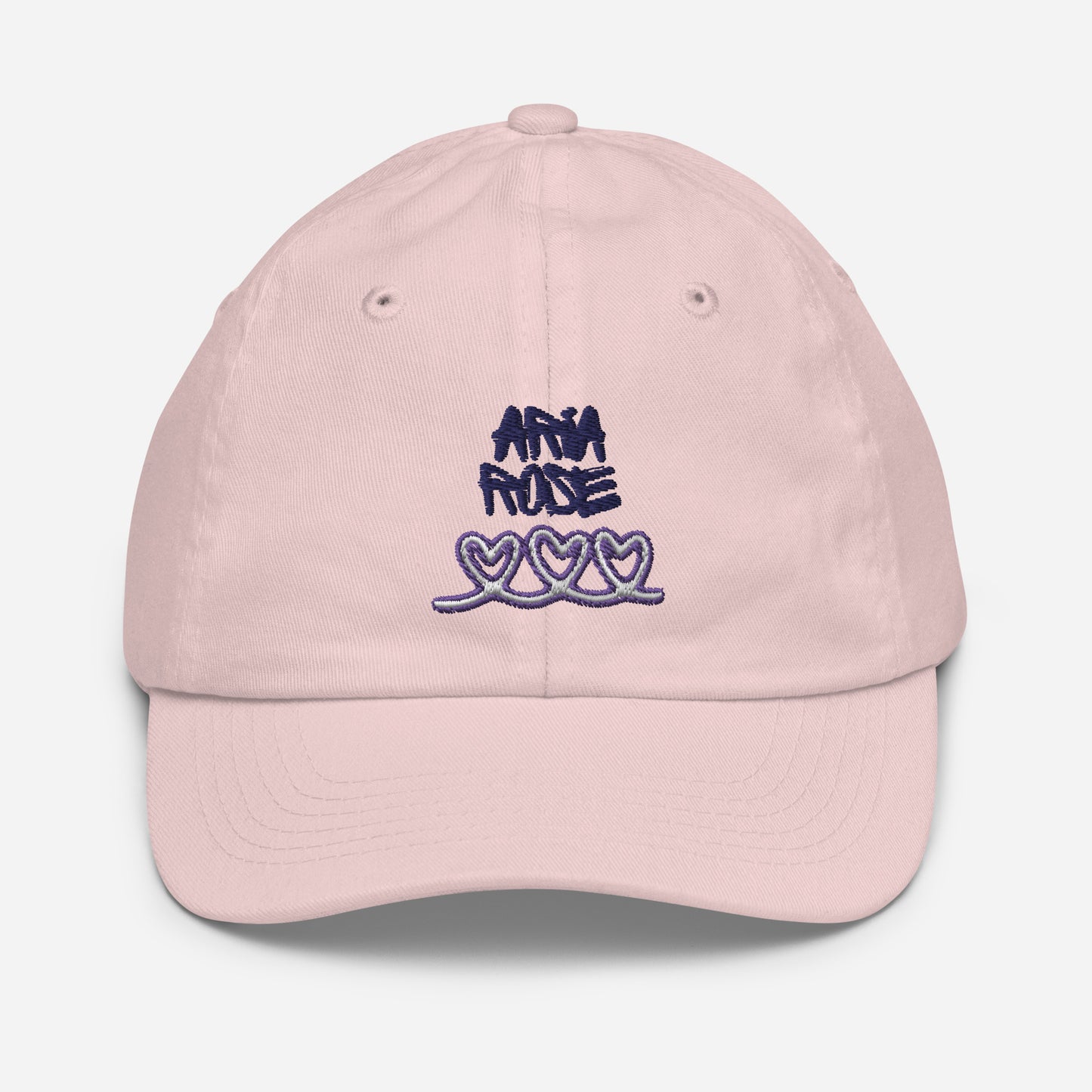Aria Rose Purple Heart Youth Baseball Cap image 5