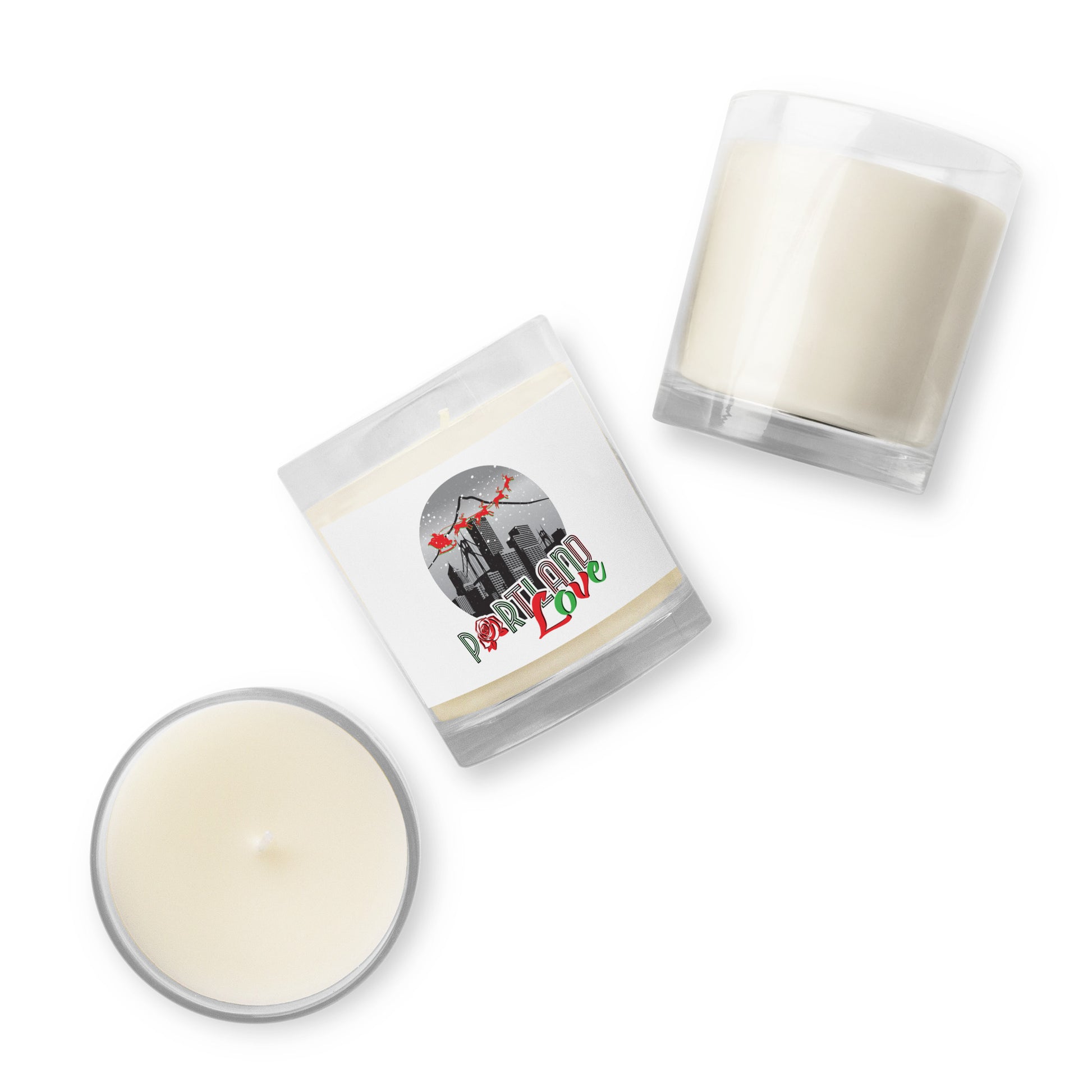 Port-Man Christmas Glass Jar Soy Wax Candle image 1