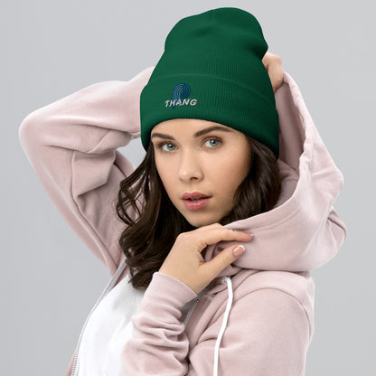 P-Thang (Royal/White) Cuffed Beanie image 5