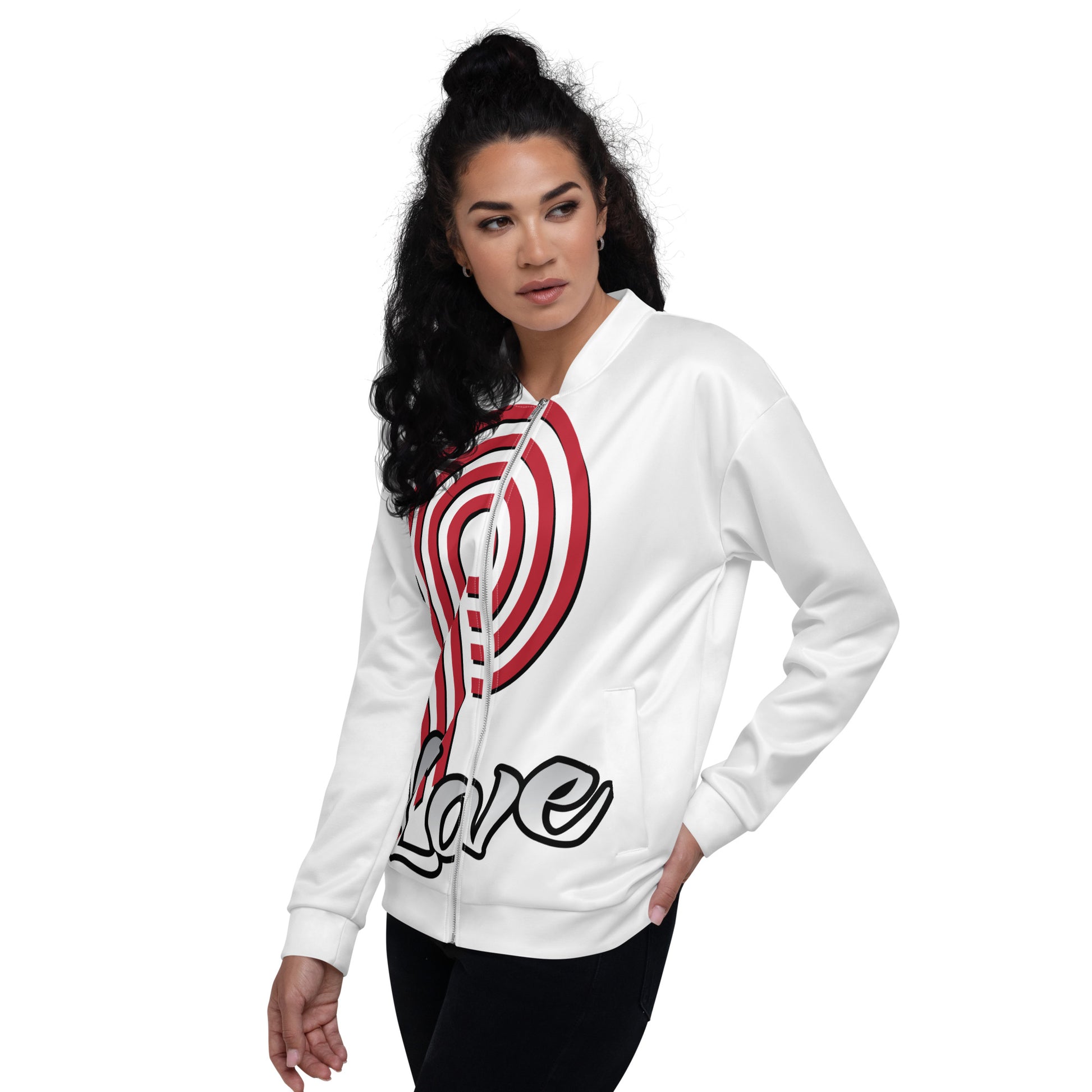 Big P-Love Unisex Bomber Jacket image 4