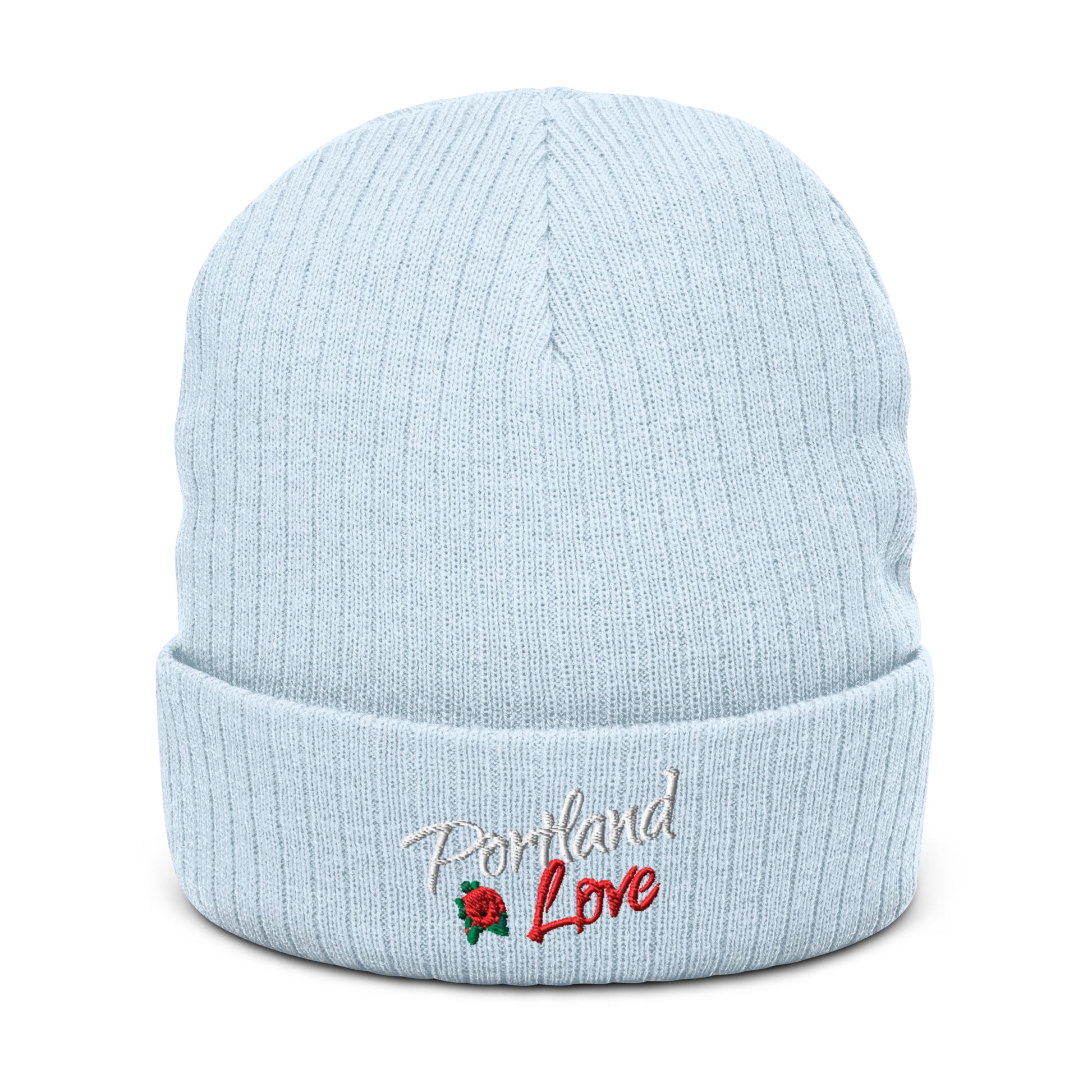 Portland Love Rose Ribbed Knit Beanie image 13