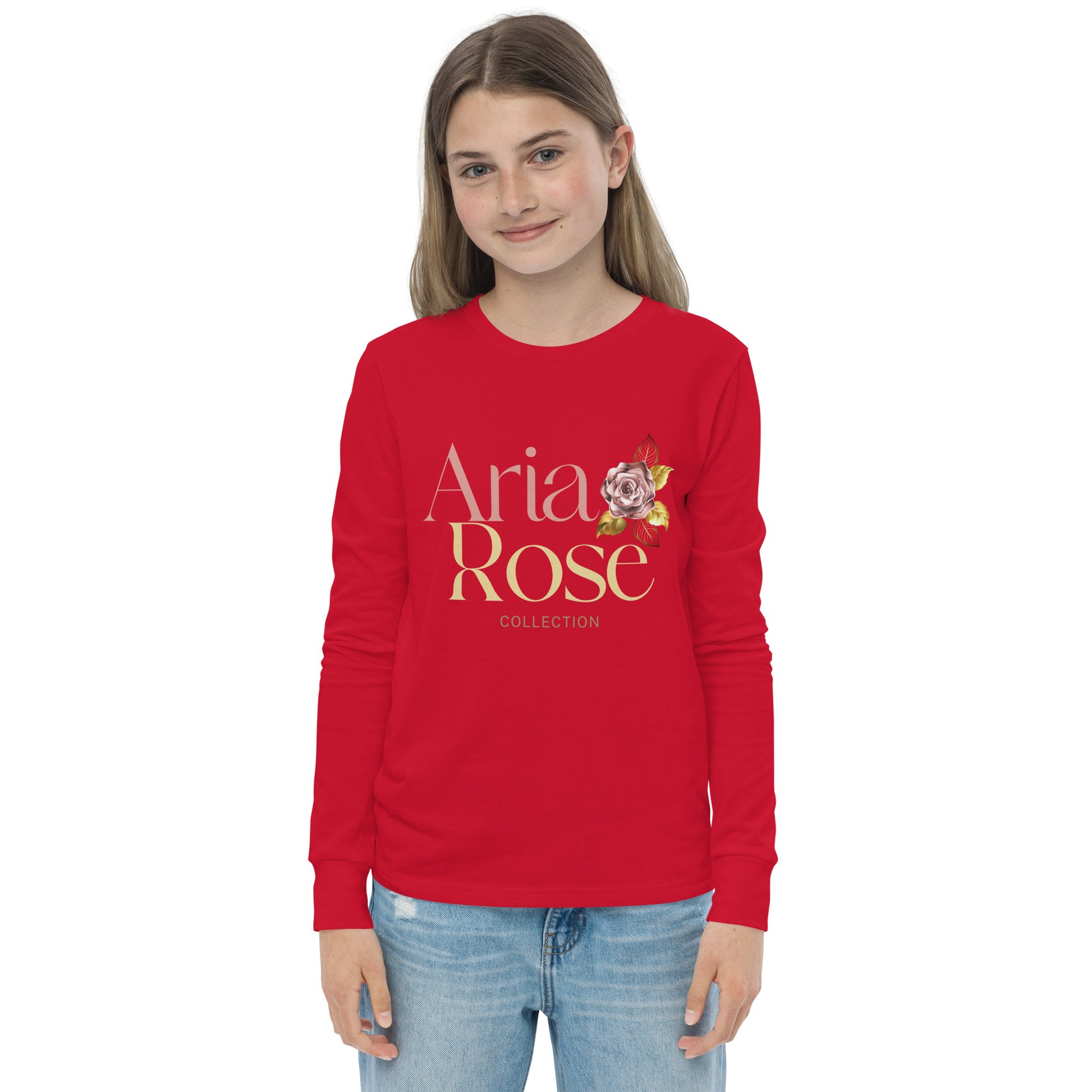 Aria Rose Gold Youth Long Sleeve Tee image 12
