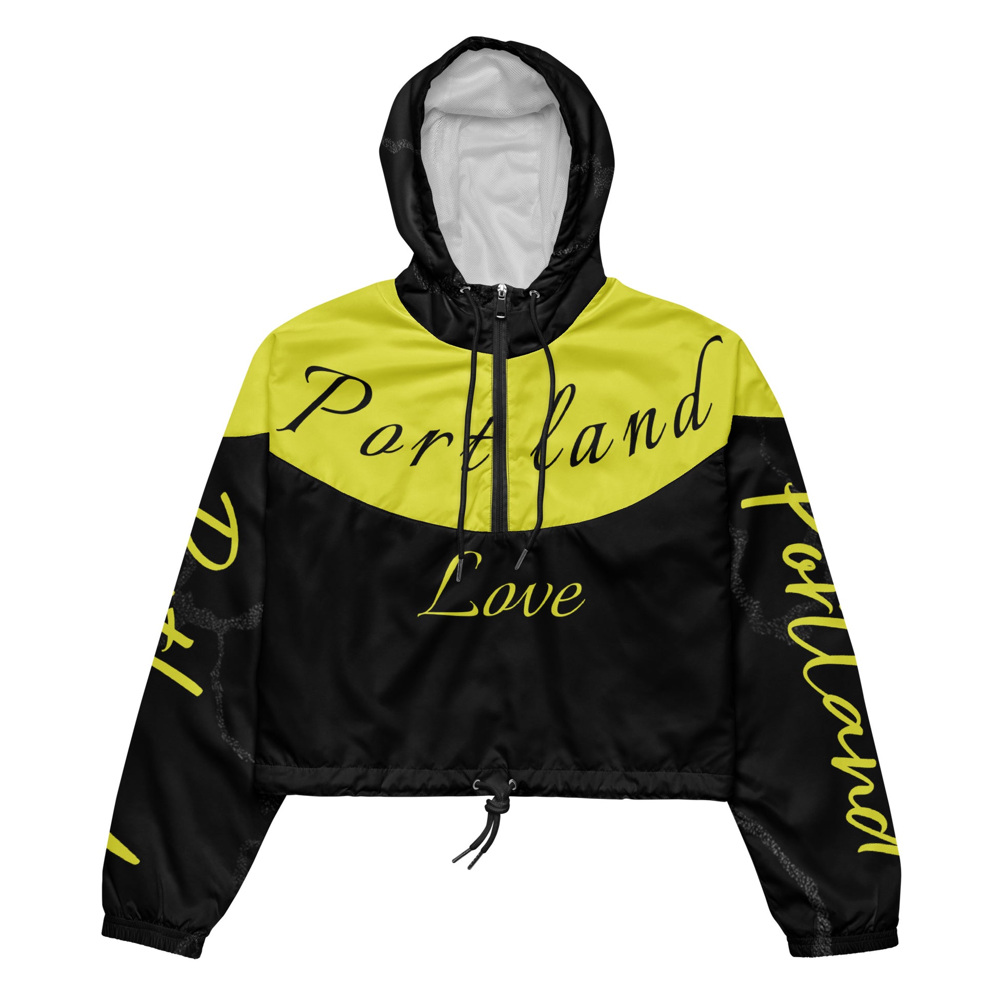 Portland Love Bumblebee Women’s Cropped Windbreaker image 0