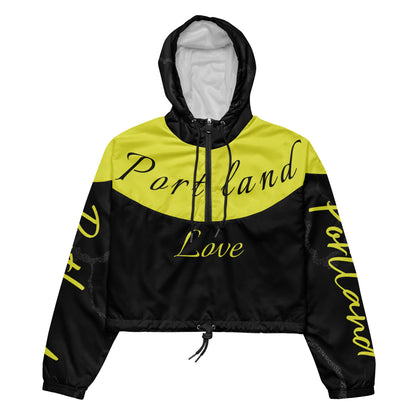 Portland Love Bumblebee Women’s Cropped Windbreaker image 0