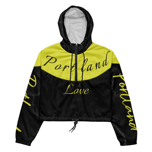 Portland Love Bumblebee Women’s Cropped Windbreaker image 0