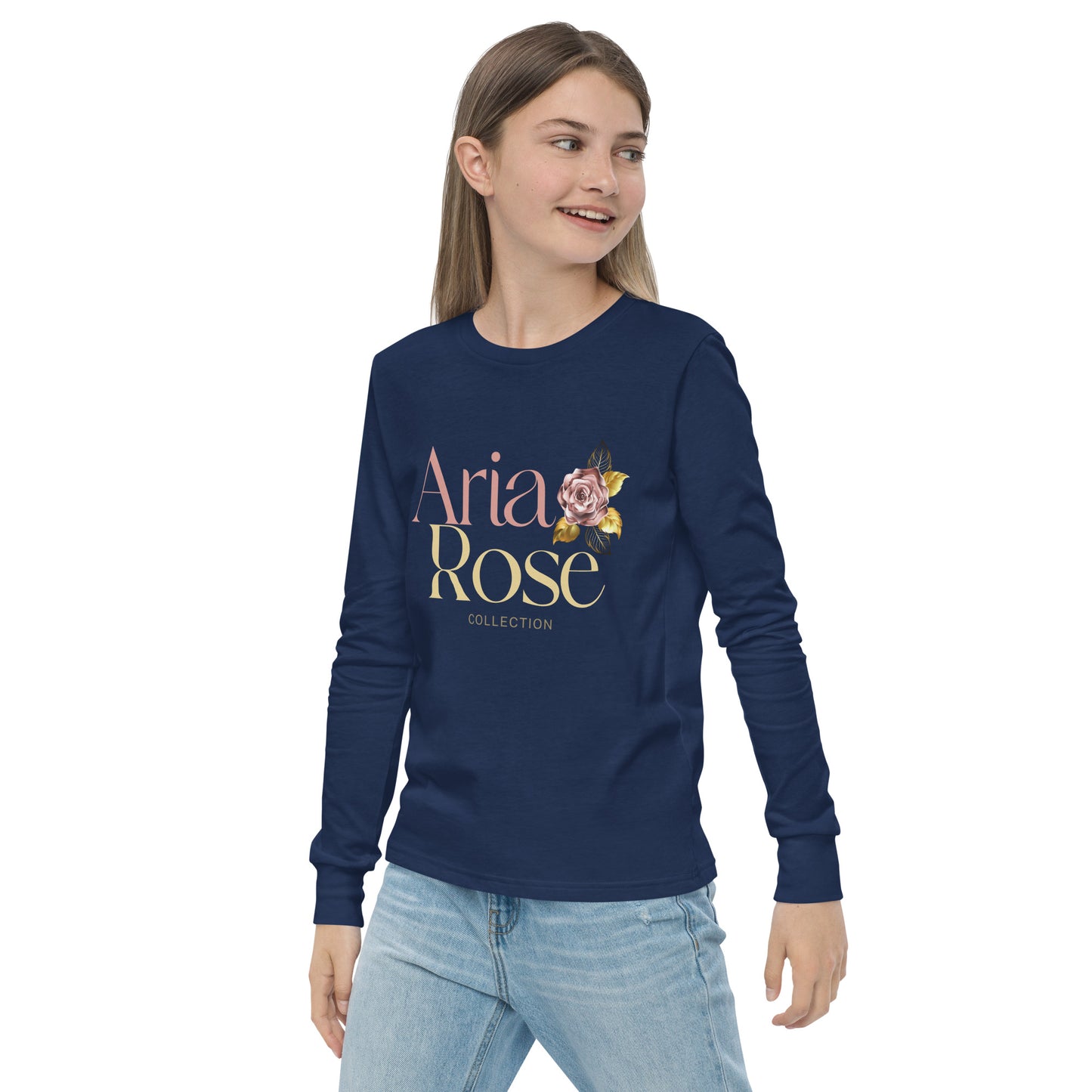 Aria Rose Gold Youth Long Sleeve Tee image 10