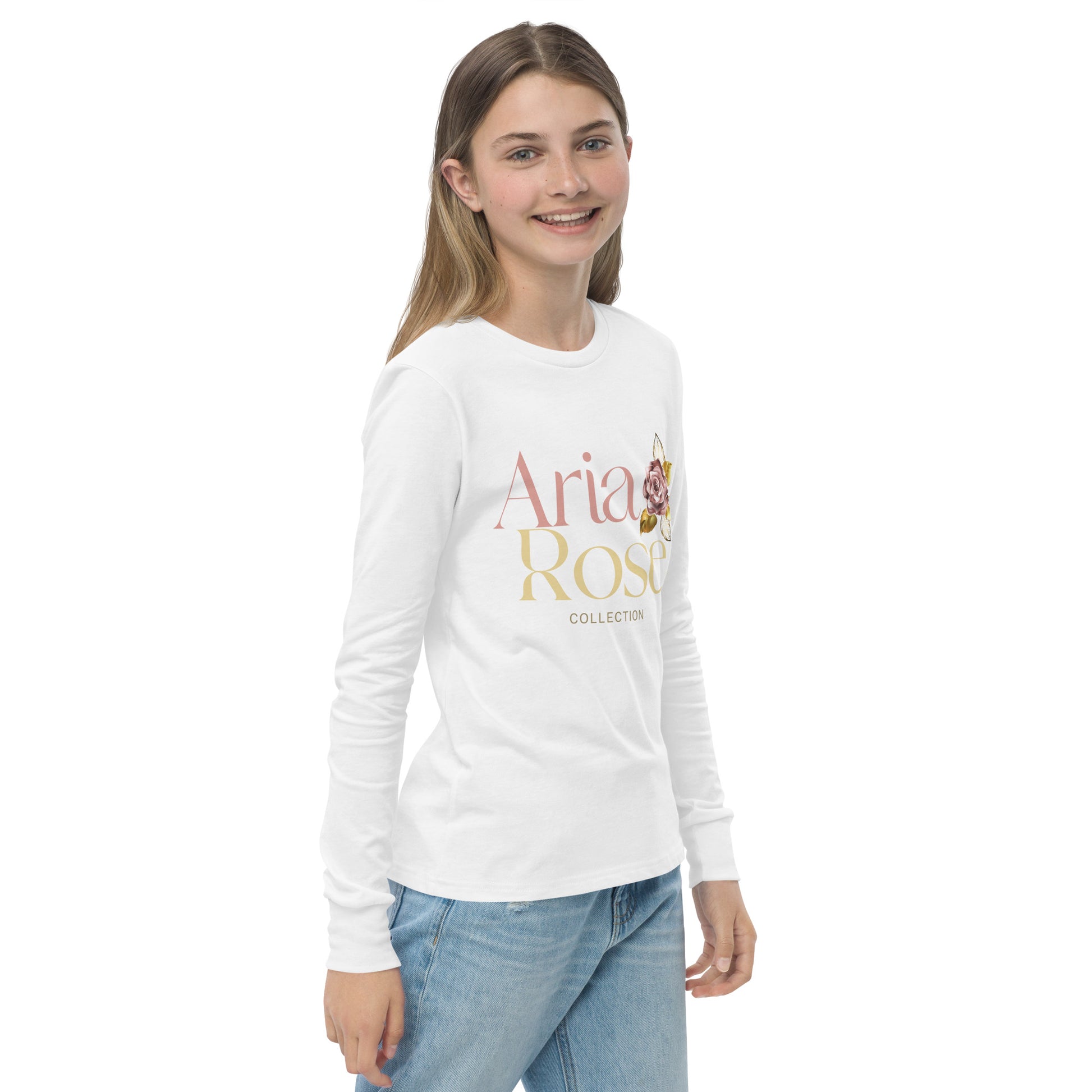 Aria Rose Gold Youth Long Sleeve Tee image 23