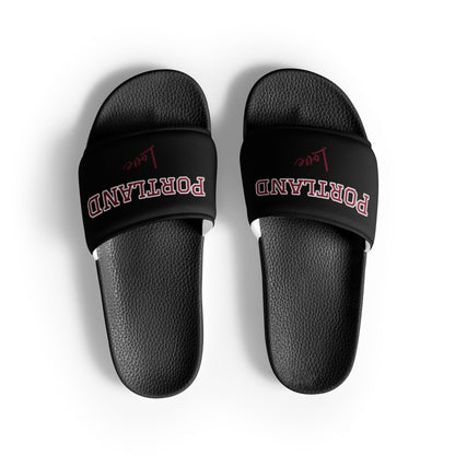 Block Style Burgundy Men’s Slides Inverted image 5