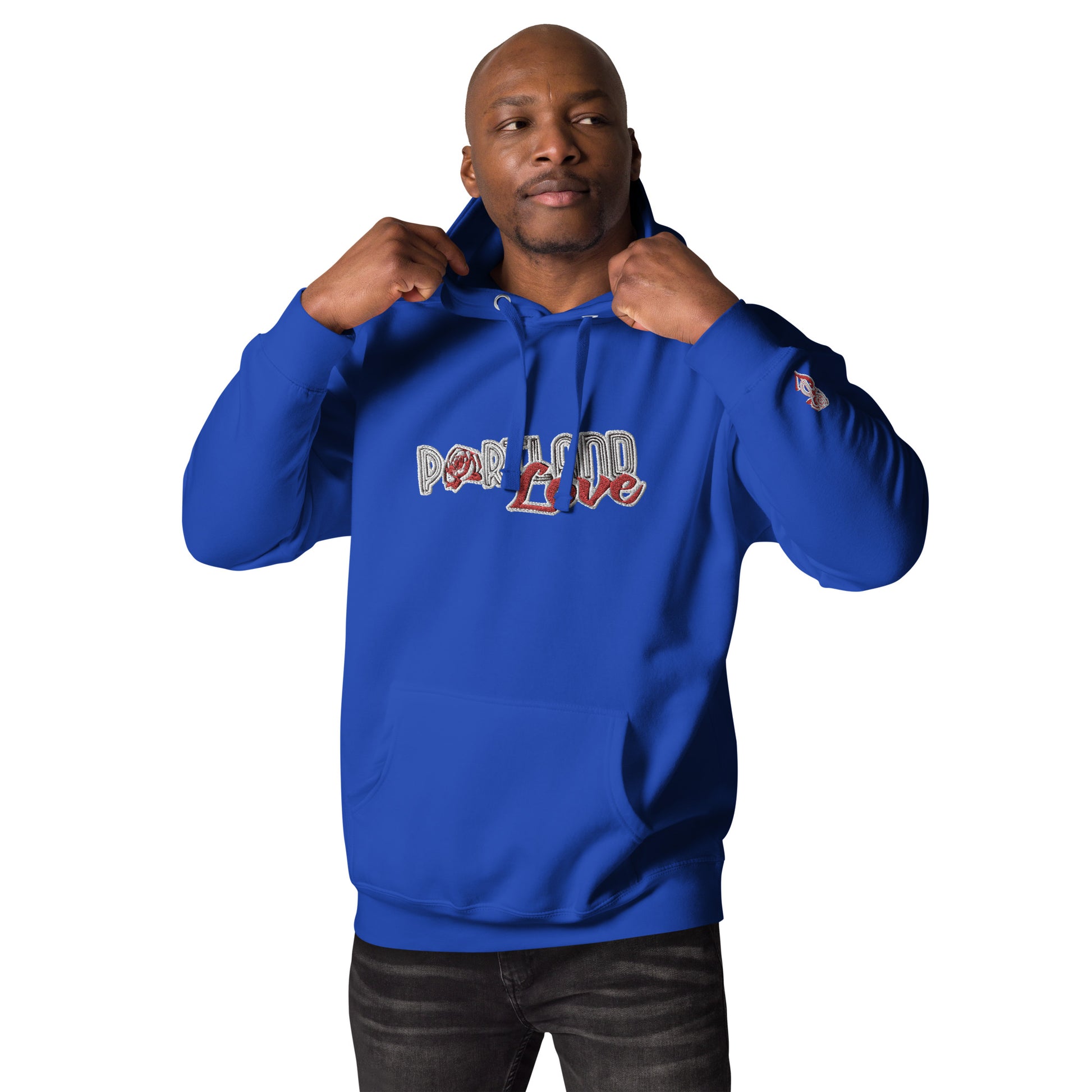 Original Portland Love Embroidered Unisex Hoodie image 8
