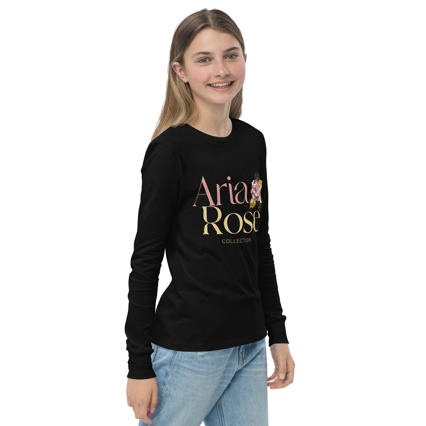 Aria Rose Gold Youth Long Sleeve Tee image 7