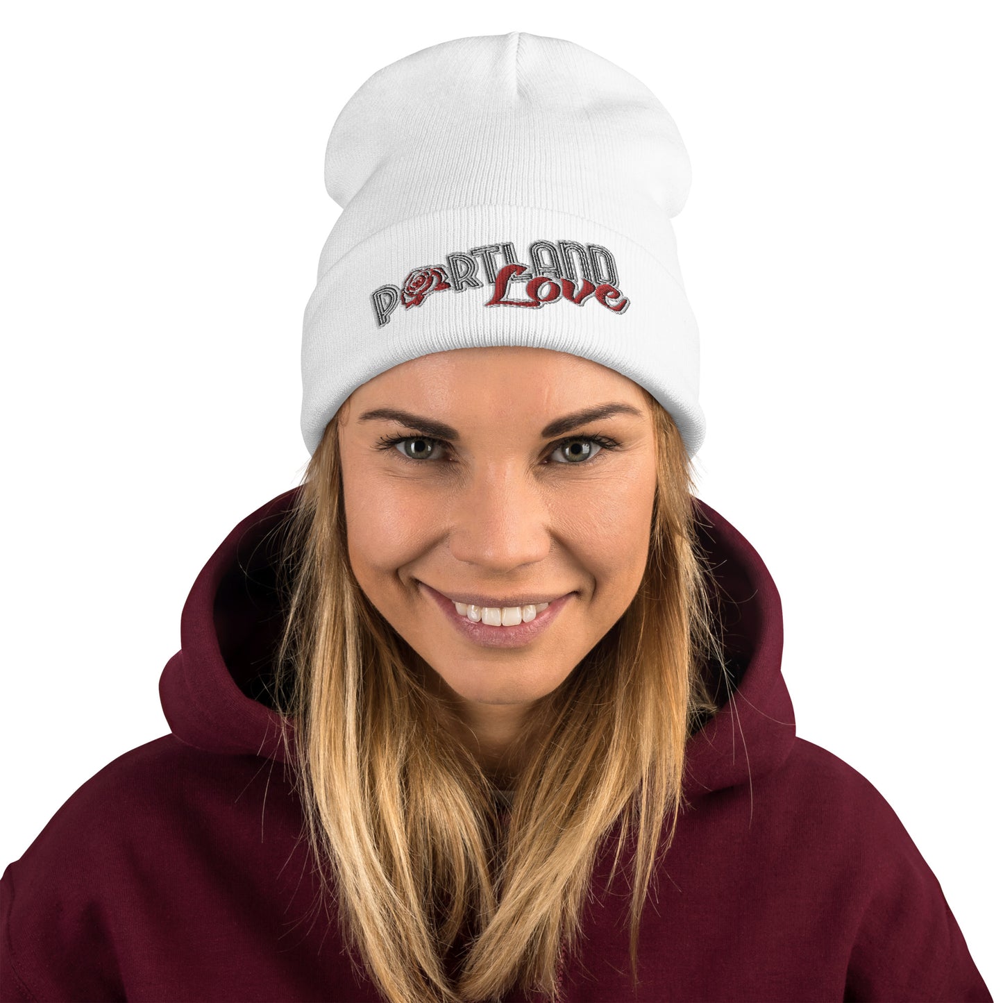 Original Portland Love Embroidered Beanie image 11