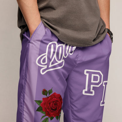 Portland Love Logos Purple Unisex Track Pants image 4