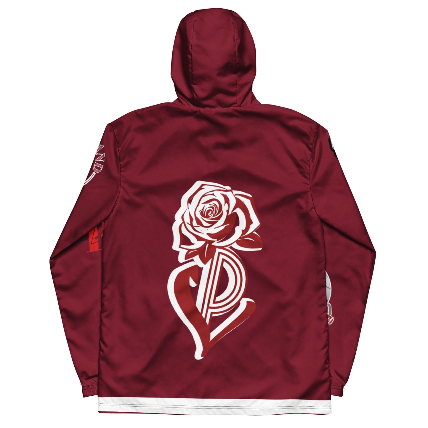 Portland Love Burgundy Logo Men’s Windbreaker image 2