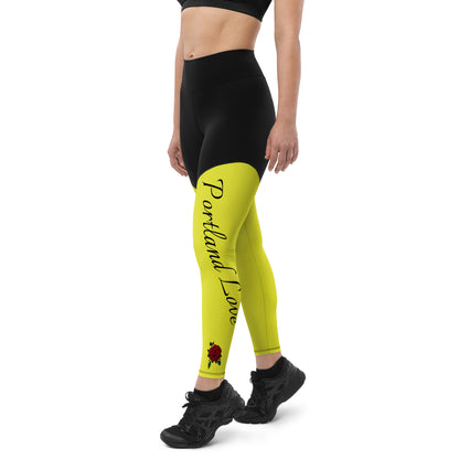Portland Love Bumblebee Sports Leggings image 6