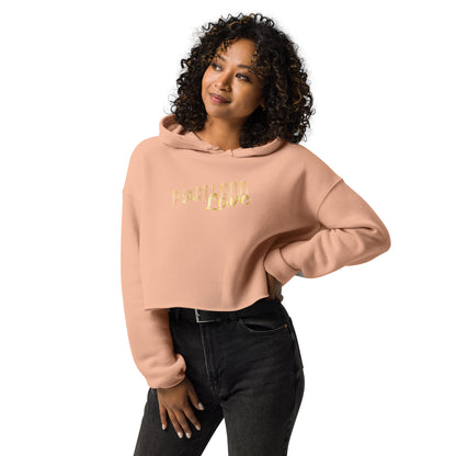 Gold Portland Love w/Dice Crop Hoodie image 10