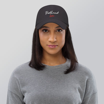 Portland Love Black Marble Dad Hat image 9