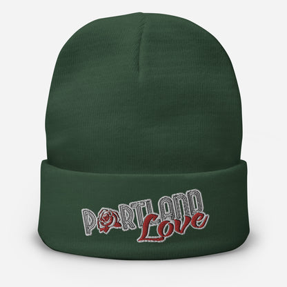 Original Portland Love Embroidered Beanie image 4